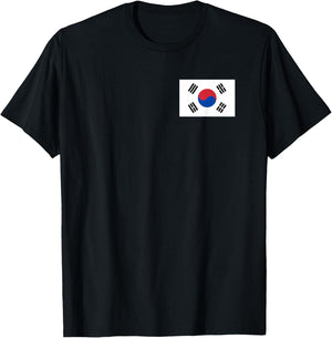 Korean Flag of South Korea T-Shirt - T-Shirt | Black