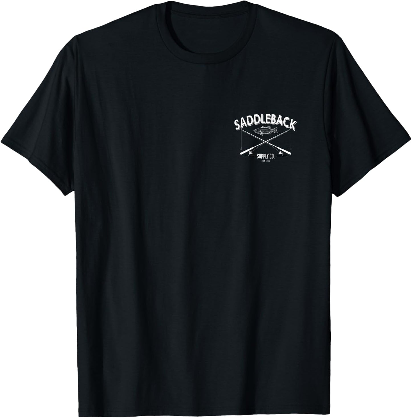 Saddleback Fishing Logo Lightweight, Graphic T-Shirt - T-Shirt | Black