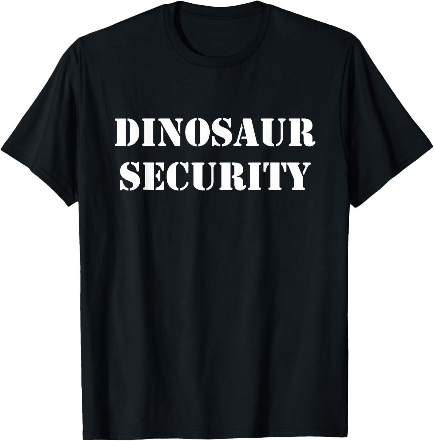 Funny Dinosaur Security Halloween Chaperone Costume Party T-Shirt - T-Shirt | Black