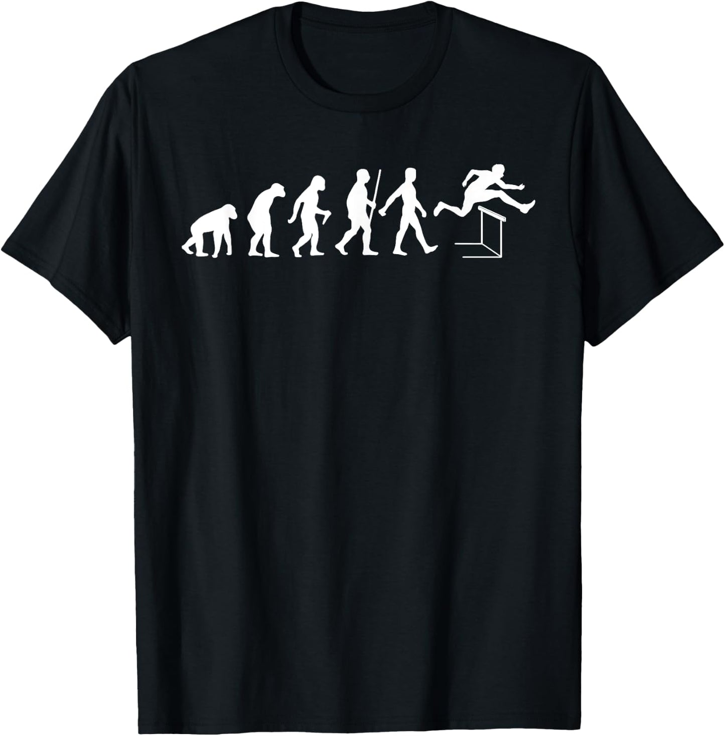 Funny Hurdles Runner Women Track & Field Athlete T-Shirt - T-Shirt | Black