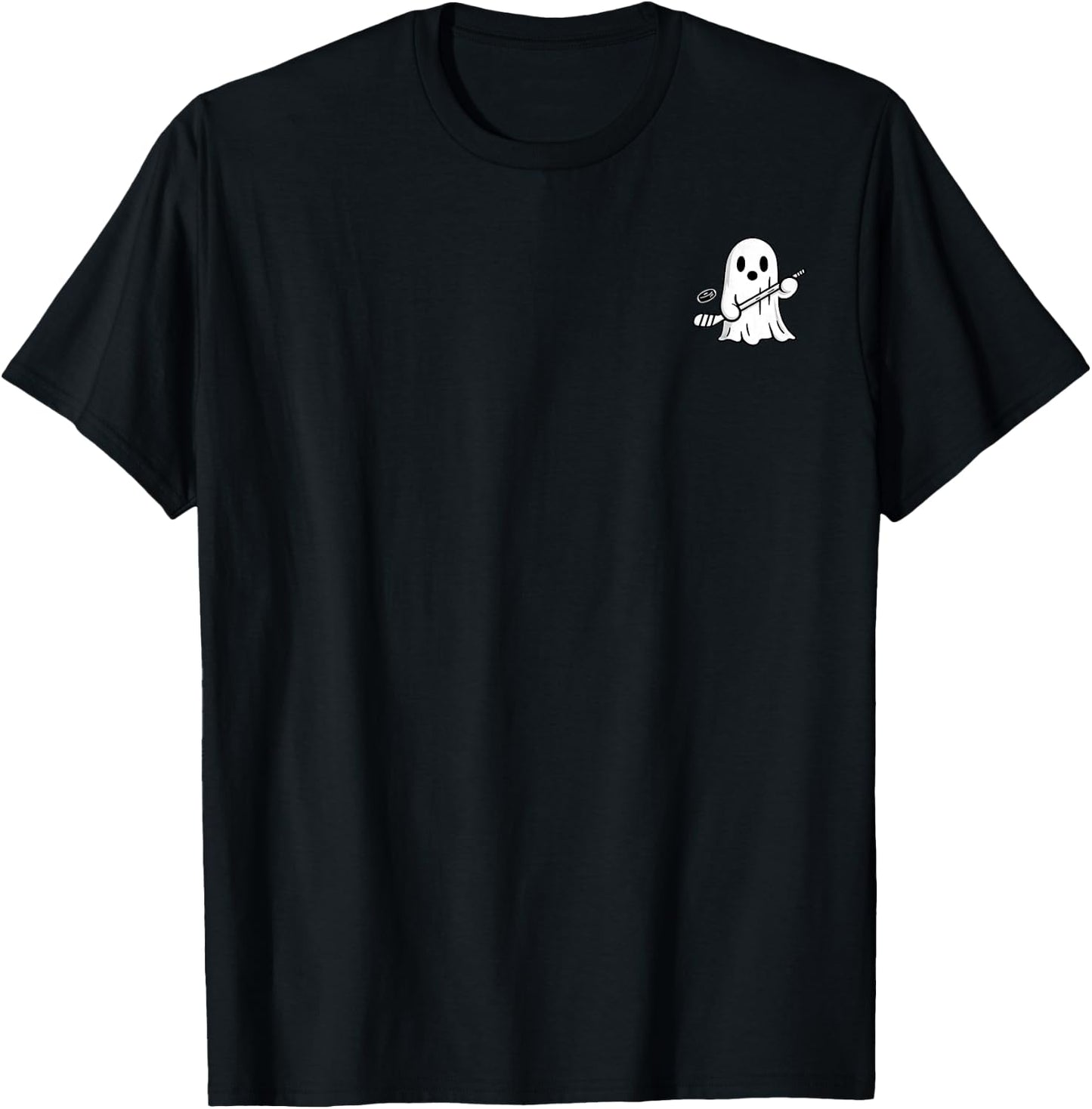 Funny Halloween Ghost Hockey My Boo Halloowen Men Women T-Shirt - T-Shirt | Black