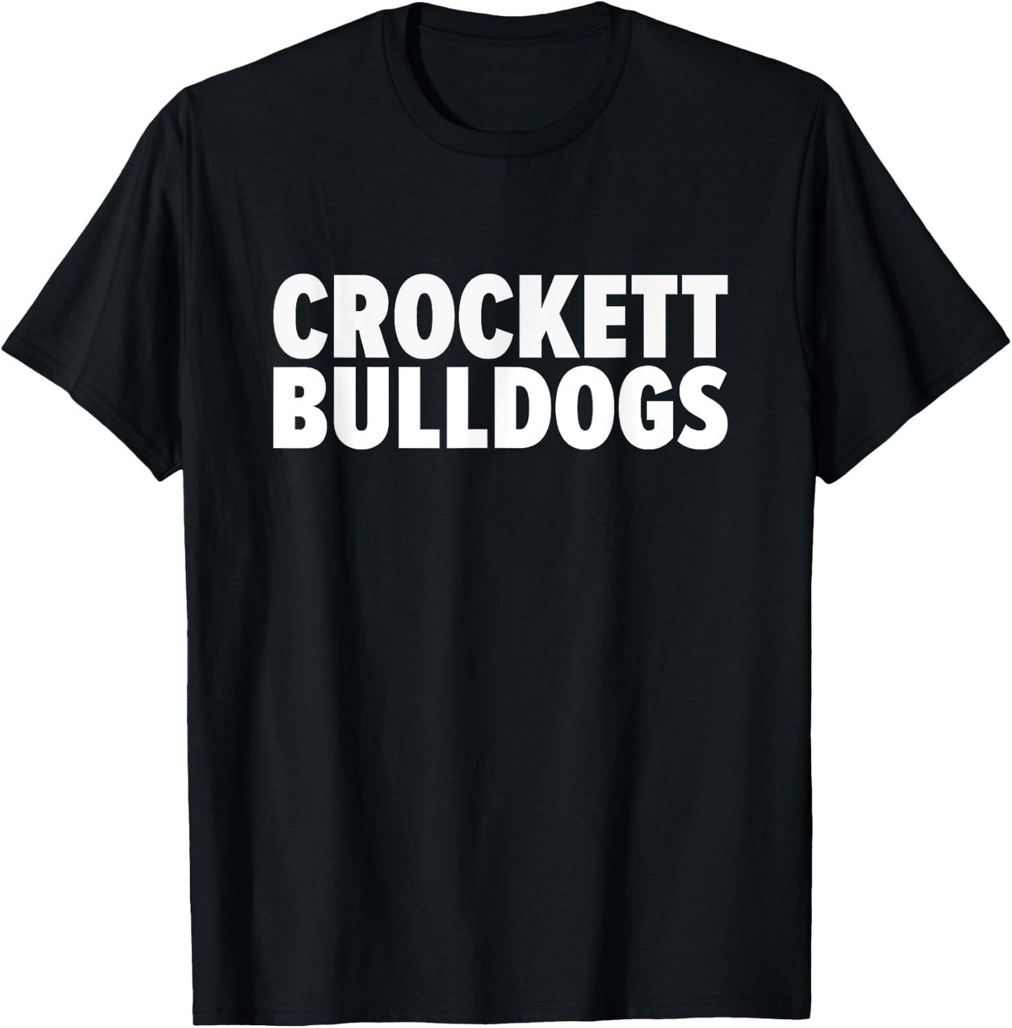 Crockett Bulldogs Bold T-Shirt - T-Shirt | Black