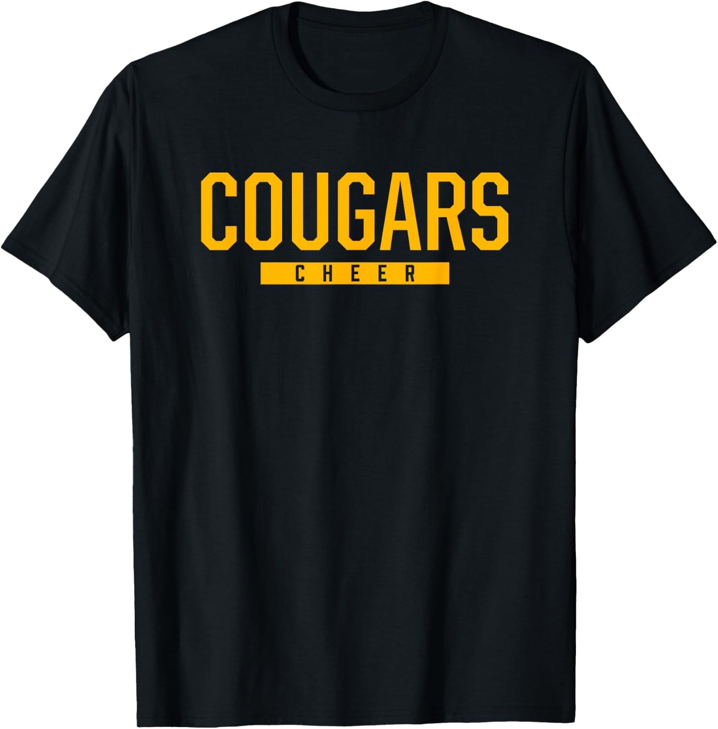 Del Campo Cougars Cheer HS T-Shirt - T-Shirt | Black