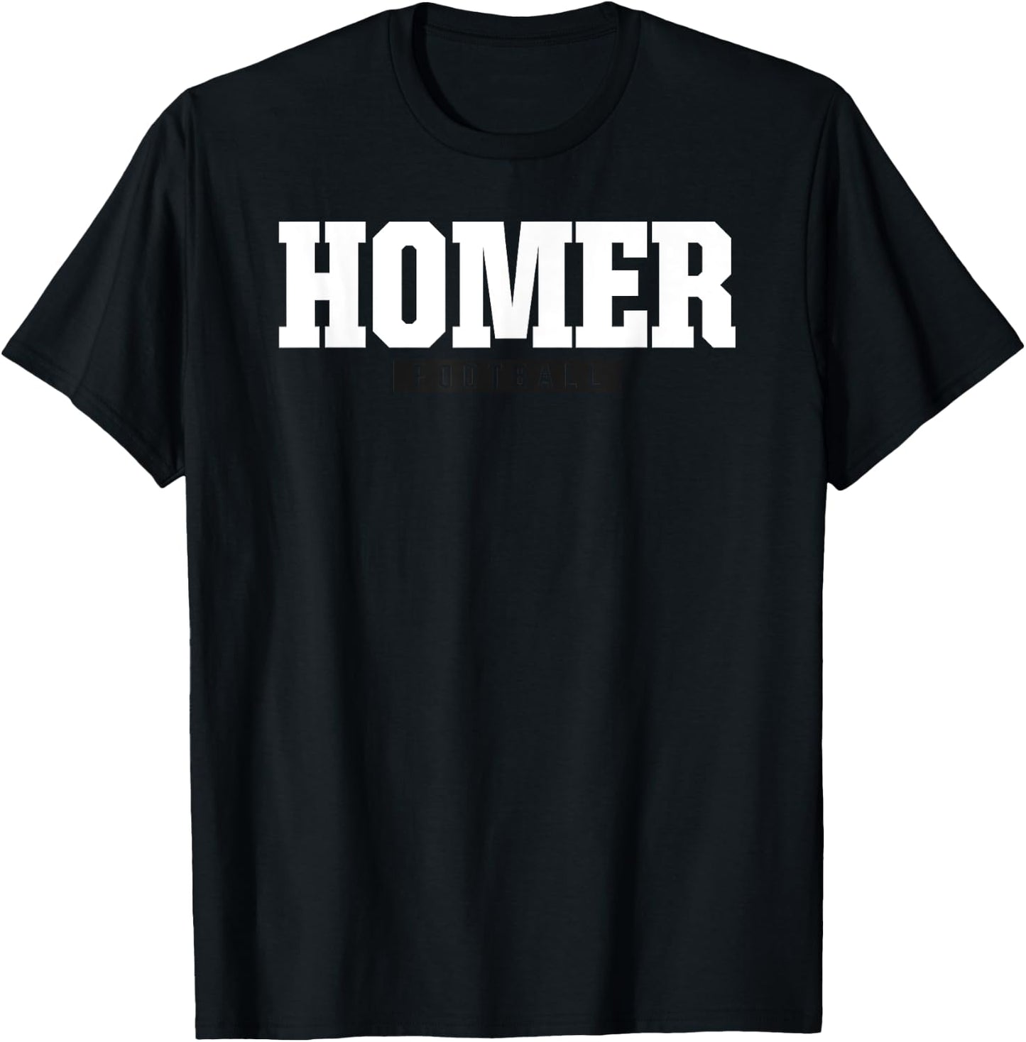 Homer High School Football HS T-Shirt - T-Shirt | Black