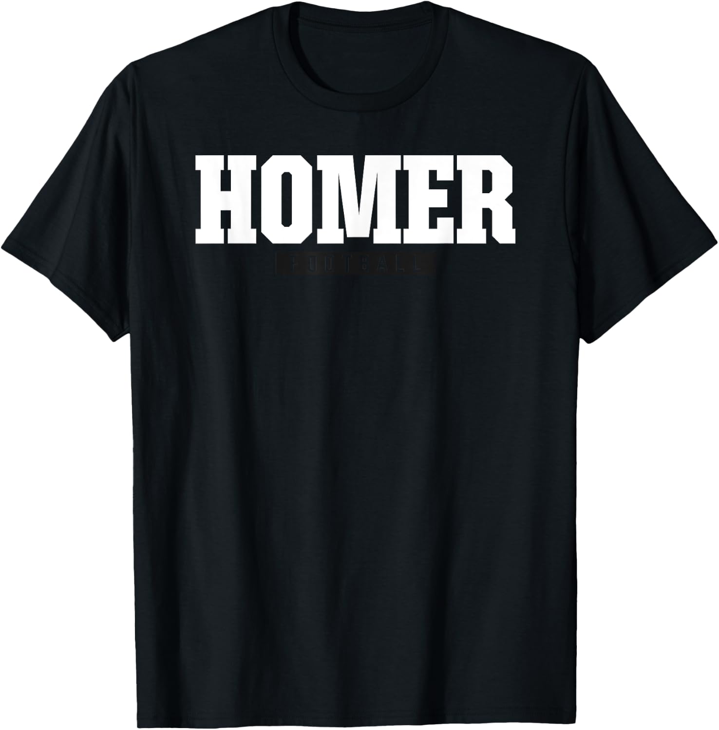 Homer High School Football HS T-Shirt - T-Shirt | Black