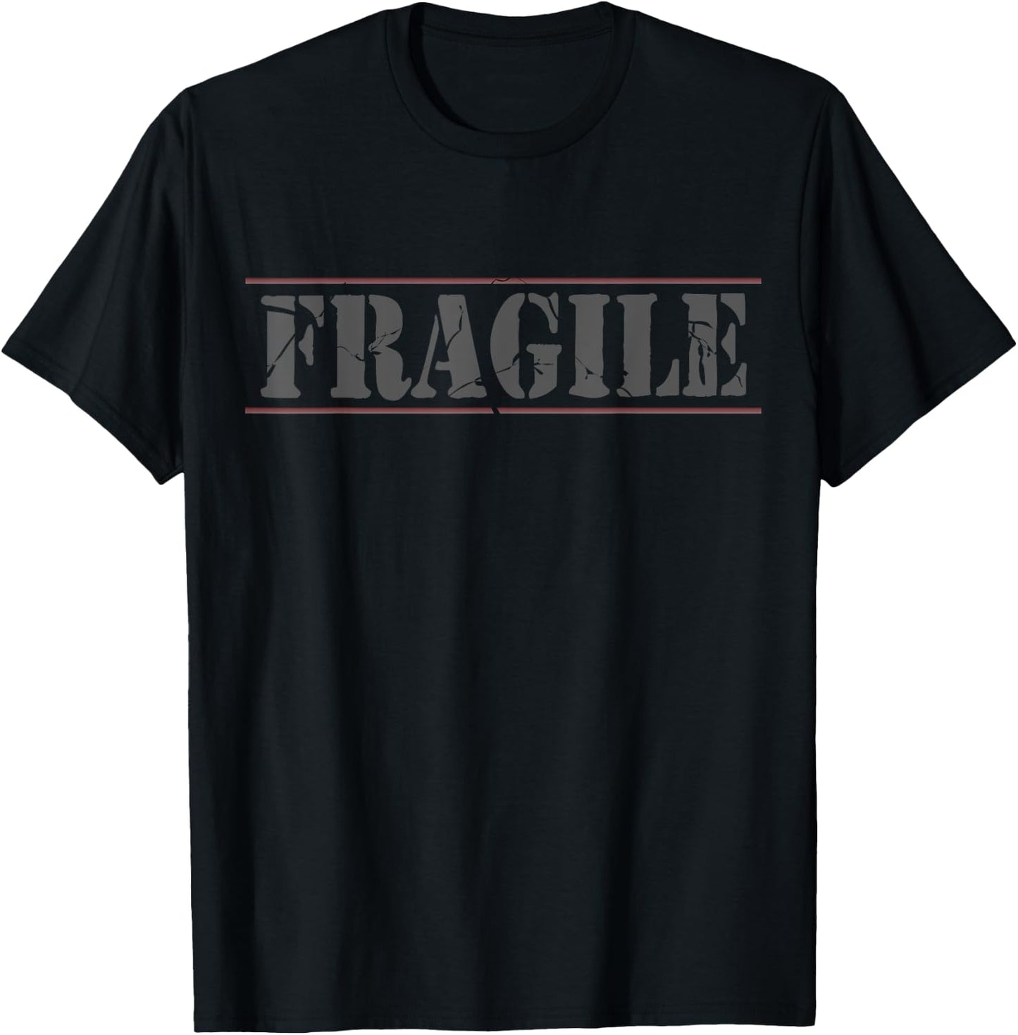 Fragile, handle with care, caution T-Shirt - T-Shirt | Black