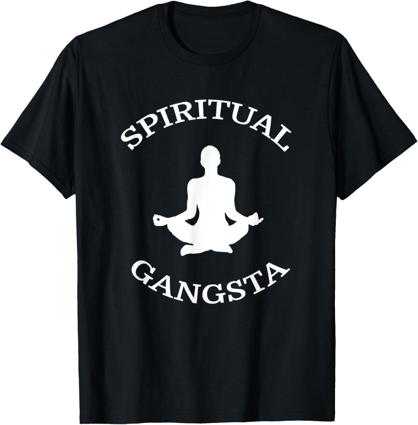Spiritual Gangsta Shirt - Funny Yoga Shirts T-Shirt - T-Shirt | Black