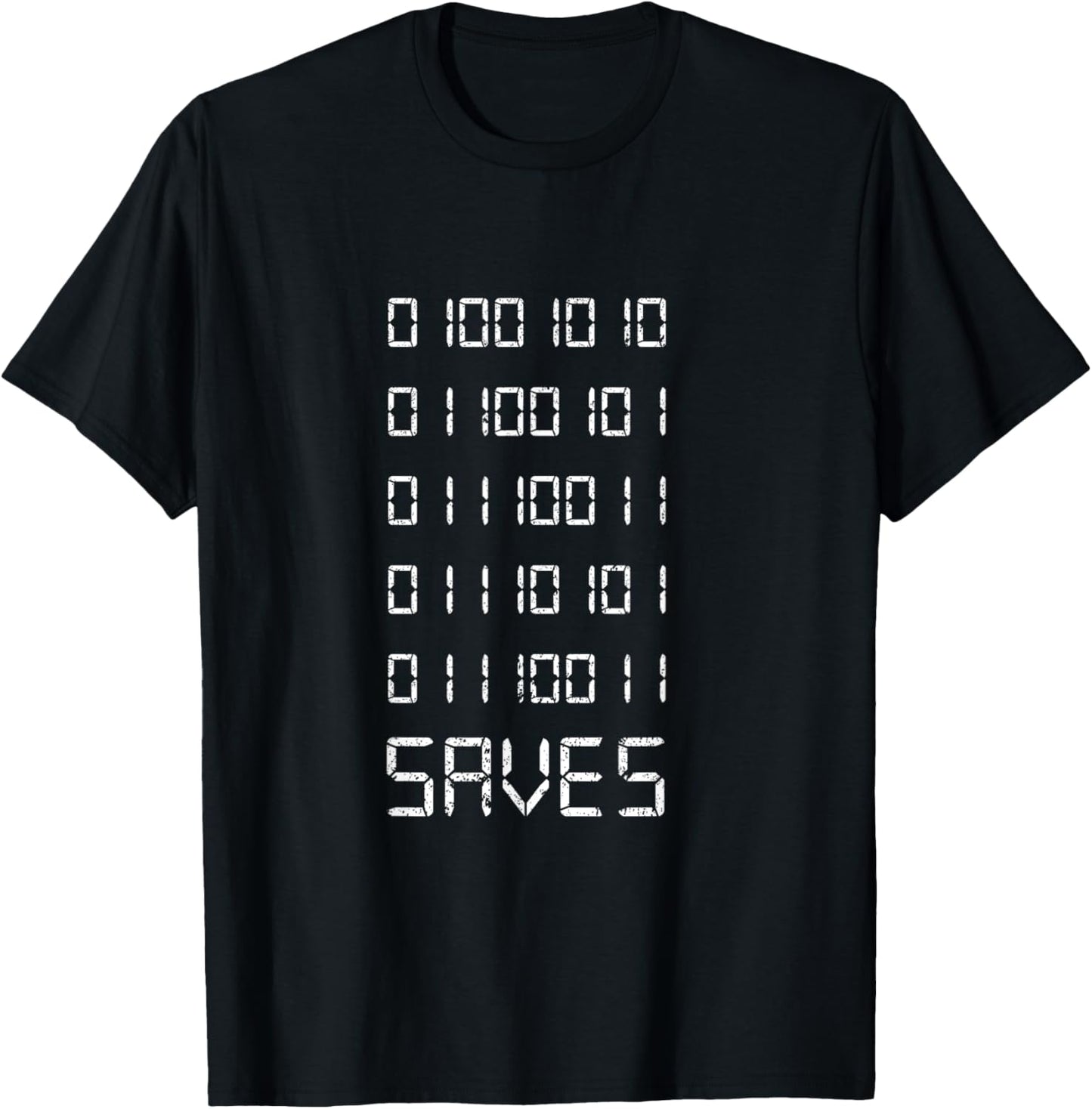 Jesus Saves In Binary - Salvation Meets HI Tech T-Shirt - T-Shirt | Black