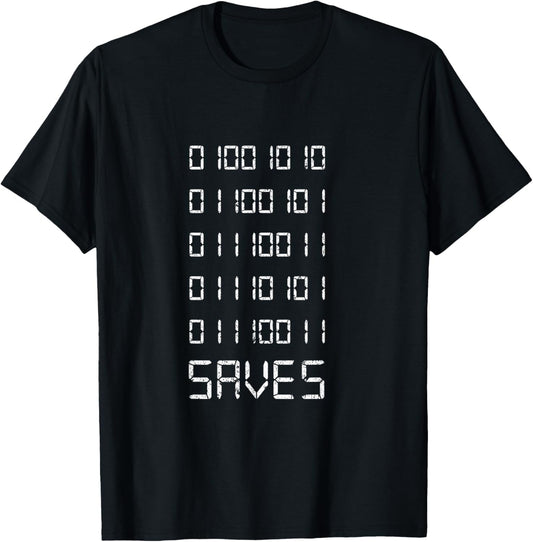 Jesus Saves In Binary - Salvation Meets HI Tech T-Shirt - T-Shirt | Black