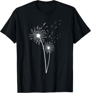 Music Note Design Women Music Teacher Music Lover T-Shirt - T-Shirt | Black