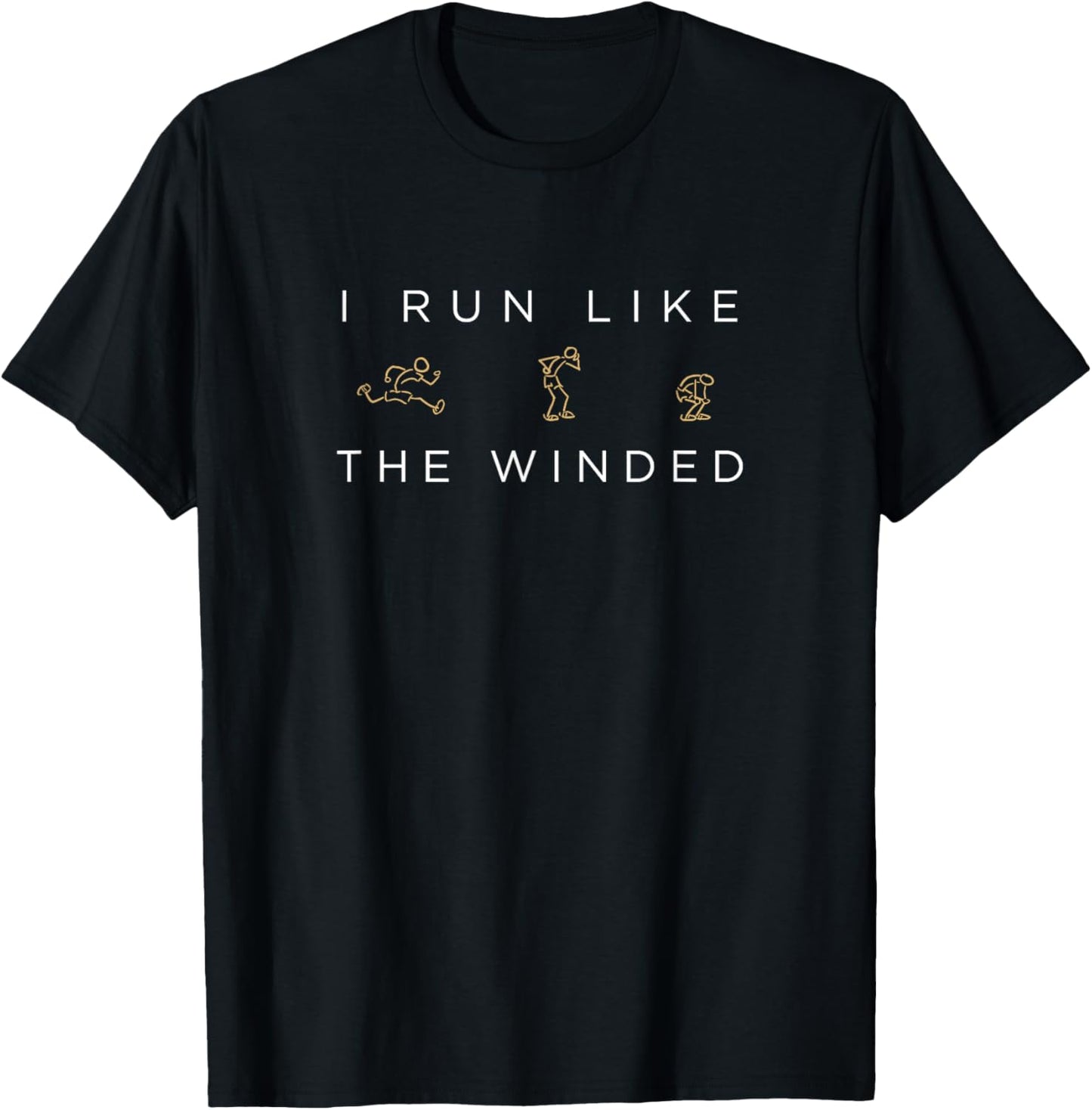 Banter Up I Run Like The Winded Jogging Runners Motivation T-Shirt - T-Shirt | Black