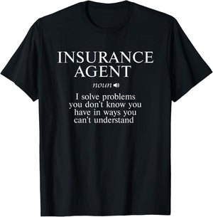 Funny Medicare Life Insurance Agent Health Insurance Broker T-Shirt - T-Shirt | Black
