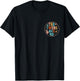 (2 SIDED) Twins 40th Birthday Party Groovy 40 Year Old Twin T-Shirt - T-Shirt | Black