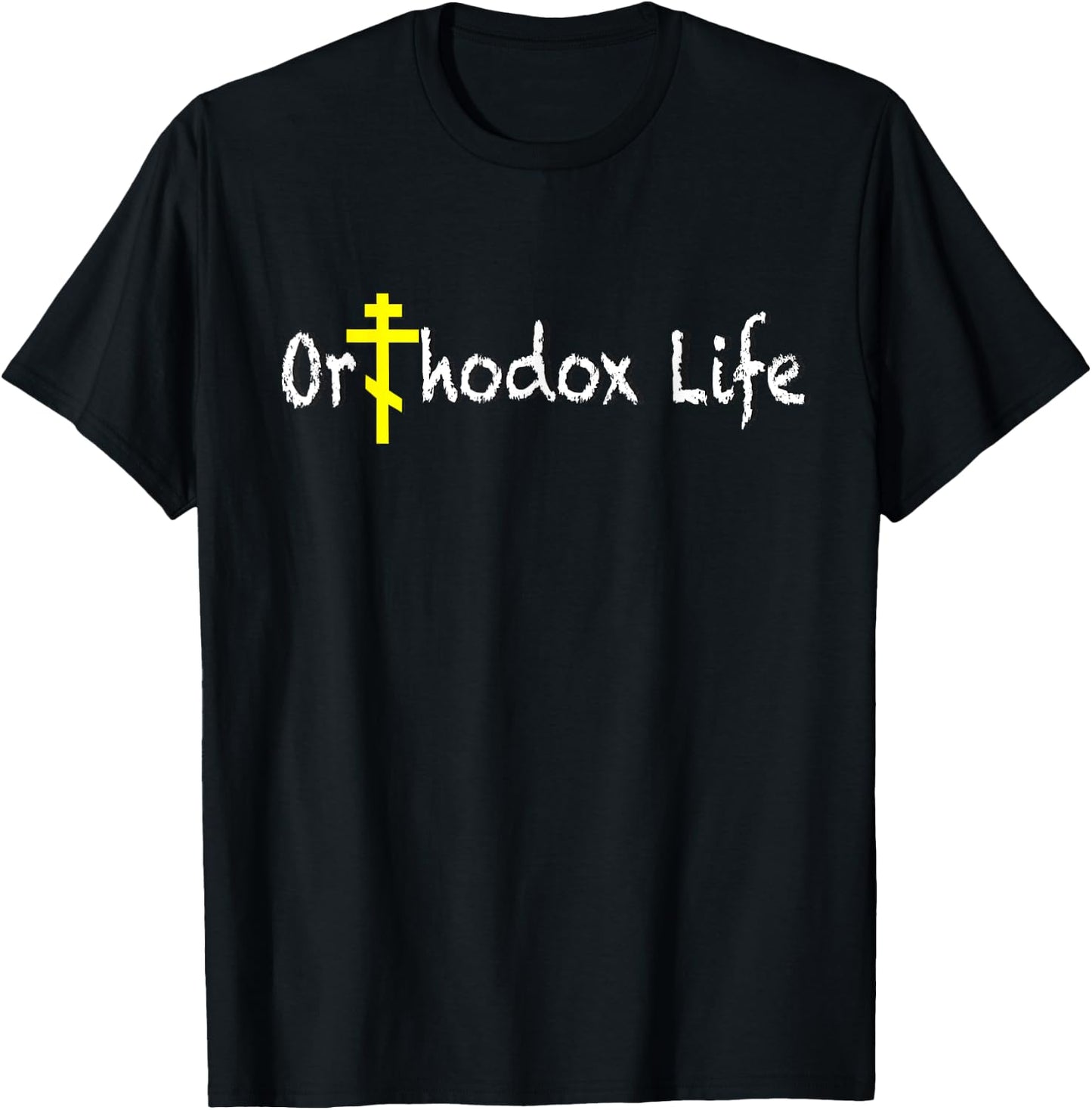 2 Sided Orthodox Life , Small, Black T-Shirt - T-Shirt | Black