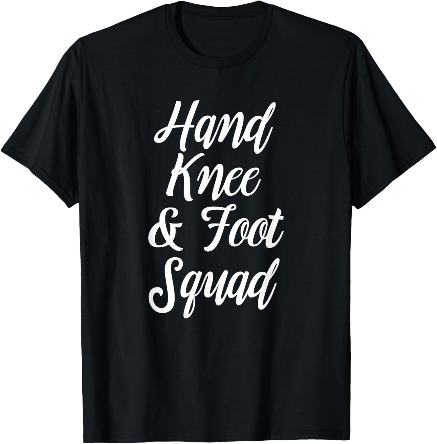Hand Knee And Foot Squad Card Game Group T-Shirt - T-Shirt | Black