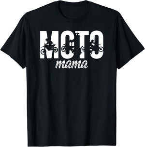 Moto Mama Motocross Mom Of A Motocross Rider Mother T-Shirt - T-Shirt | Black