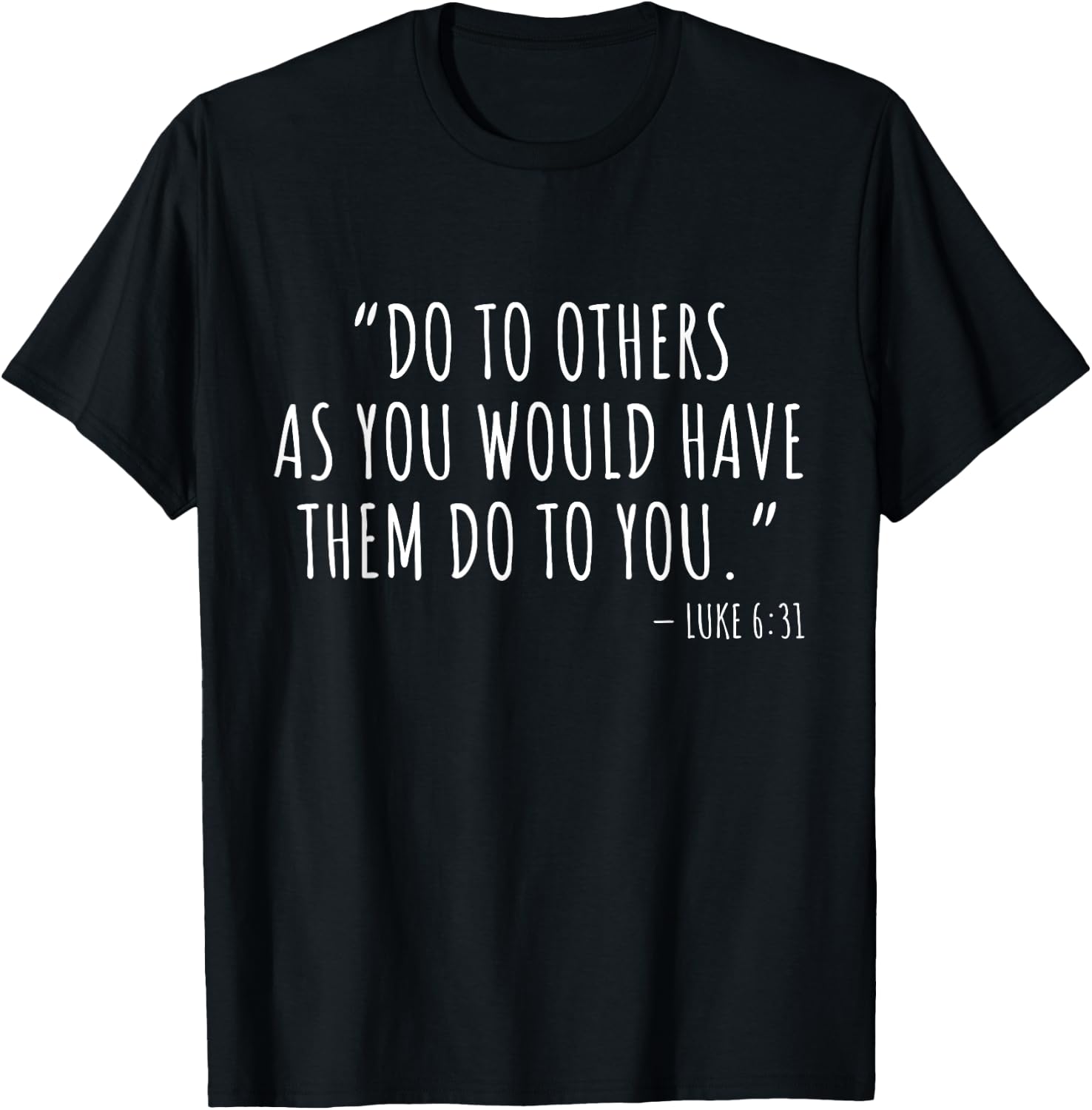 Inspirational Christian Bible Quote Men Women Teens Luke 6:3 T-Shirt - T-Shirt | Black