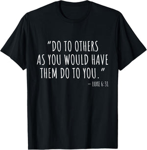Inspirational Christian Bible Quote Men Women Teens Luke 6:3 T-Shirt - T-Shirt | Black