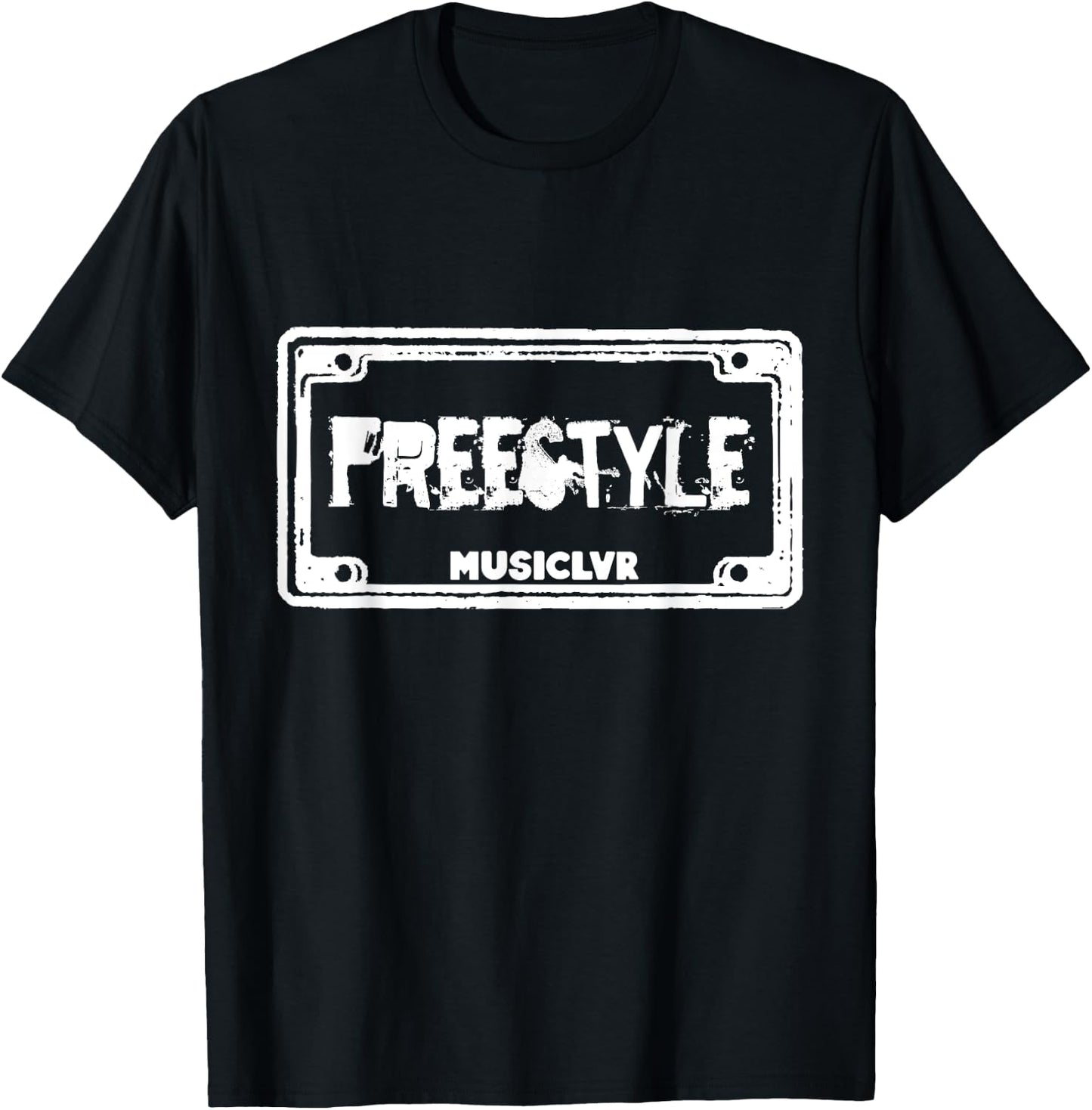 Freestyle Music Lover Vintage Inspired Distressed Grunge T-Shirt - T-Shirt | Black