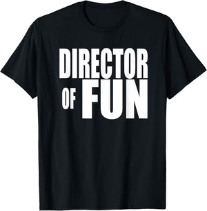 DIRECTOR OF FUN Party Wedding Planner Event Coordinator T-Shirt - T-Shirt | Black