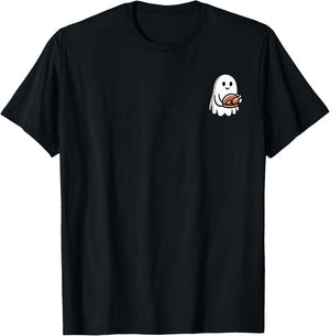 Thanksgiving Ghost Turkey Pocket Cute My Boo Halloween T-Shirt - T-Shirt | Black
