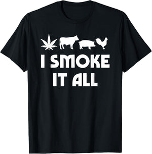 I Smoke It All Funny Women T-Shirt - T-Shirt | Black