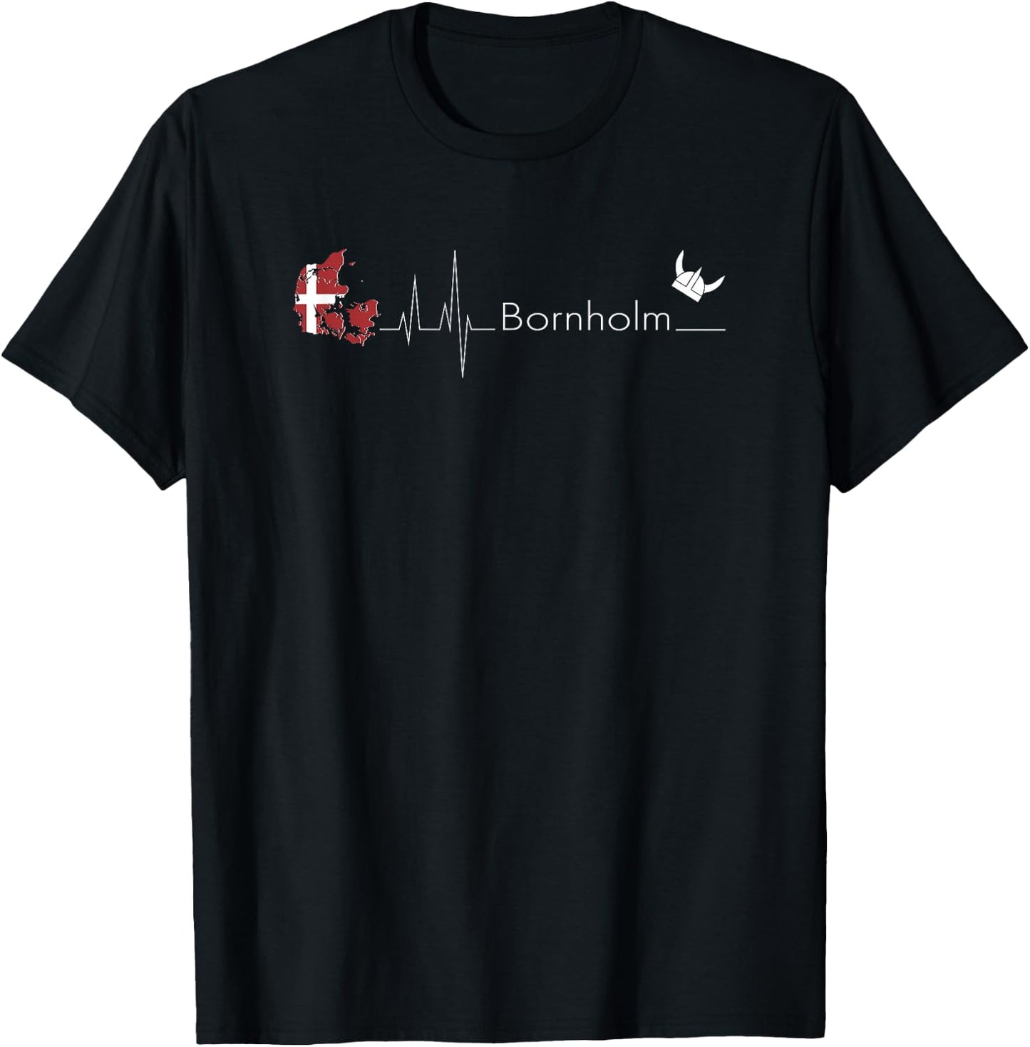 Bornholm Viking I Denmark Motif for Scandinavia Souvenir T-Shirt - T-Shirt | Black