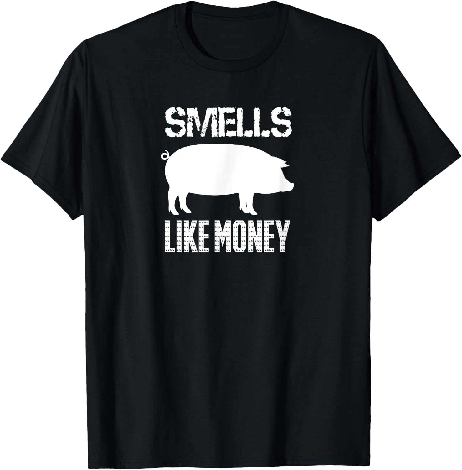 Smells Like Money Farming for Pork Farmers T-Shirt - T-Shirt | Black