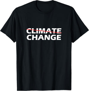 Climate Change Retro & Gift T-Shirt - T-Shirt | Black