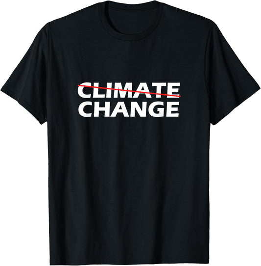 Climate Change Retro & Gift T-Shirt - T-Shirt | Black