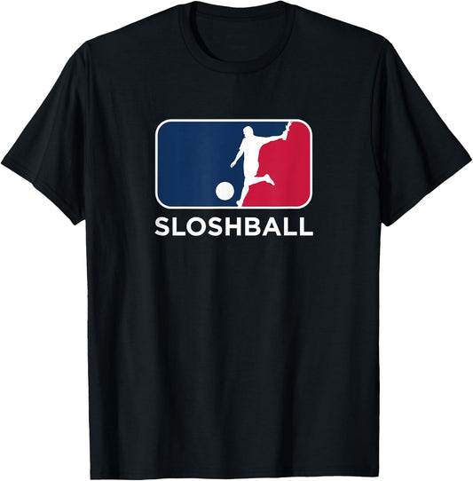 Slosh Ball Athlete Sportswear Funny Parody Logo T-Shirt - T-Shirt | Black