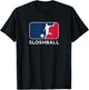 Slosh Ball Athlete Sportswear Funny Parody Logo T-Shirt - T-Shirt | Black