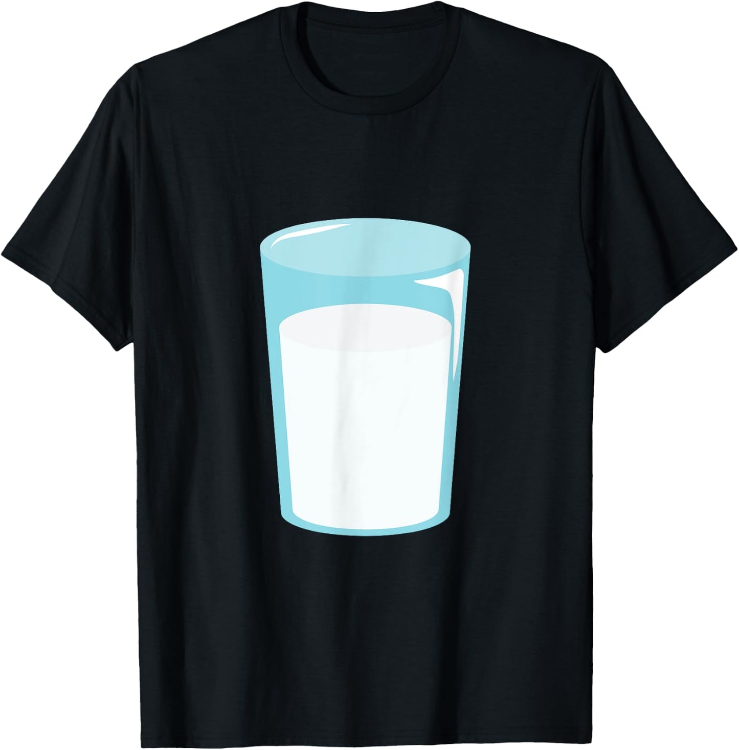 Glass of Milk Funny Halloween Couple Costume T-Shirt - T-Shirt | Black