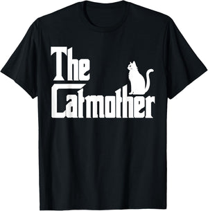 The CatMother Funny Cat Mom Shirt Cat Lover Gifts T-Shirt - T-Shirt | Black
