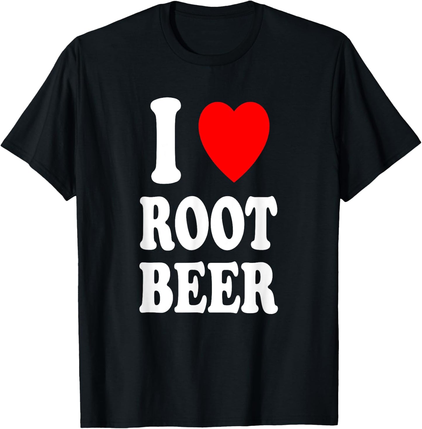 I Heart (Love) Root Beer Favorite Soda Soft Drink Float T-Shirt - T-Shirt | Black