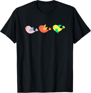 Three Young Birds T-Shirt - T-Shirt | Black