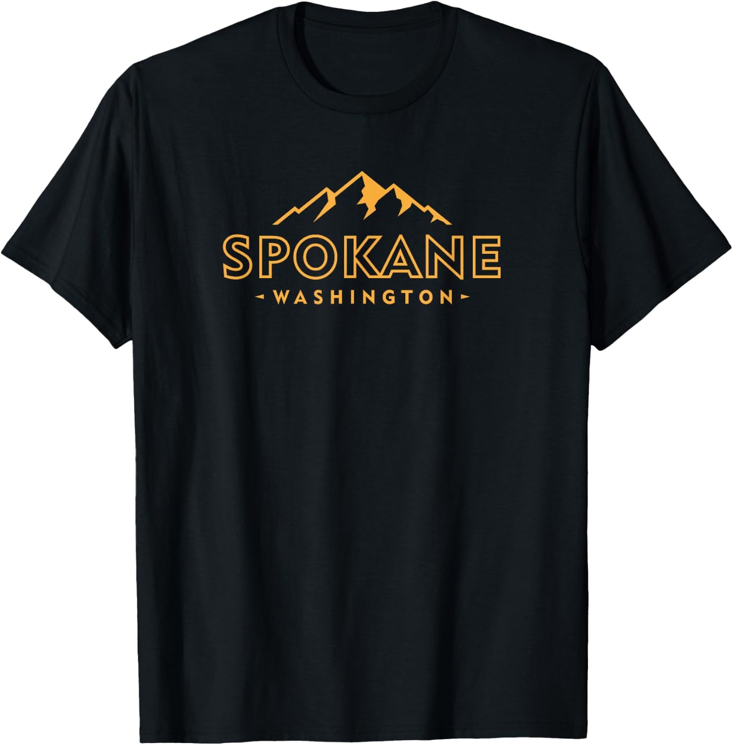 Vintage Spokane Washington Souvenir Retro T-Shirt - T-Shirt | Black