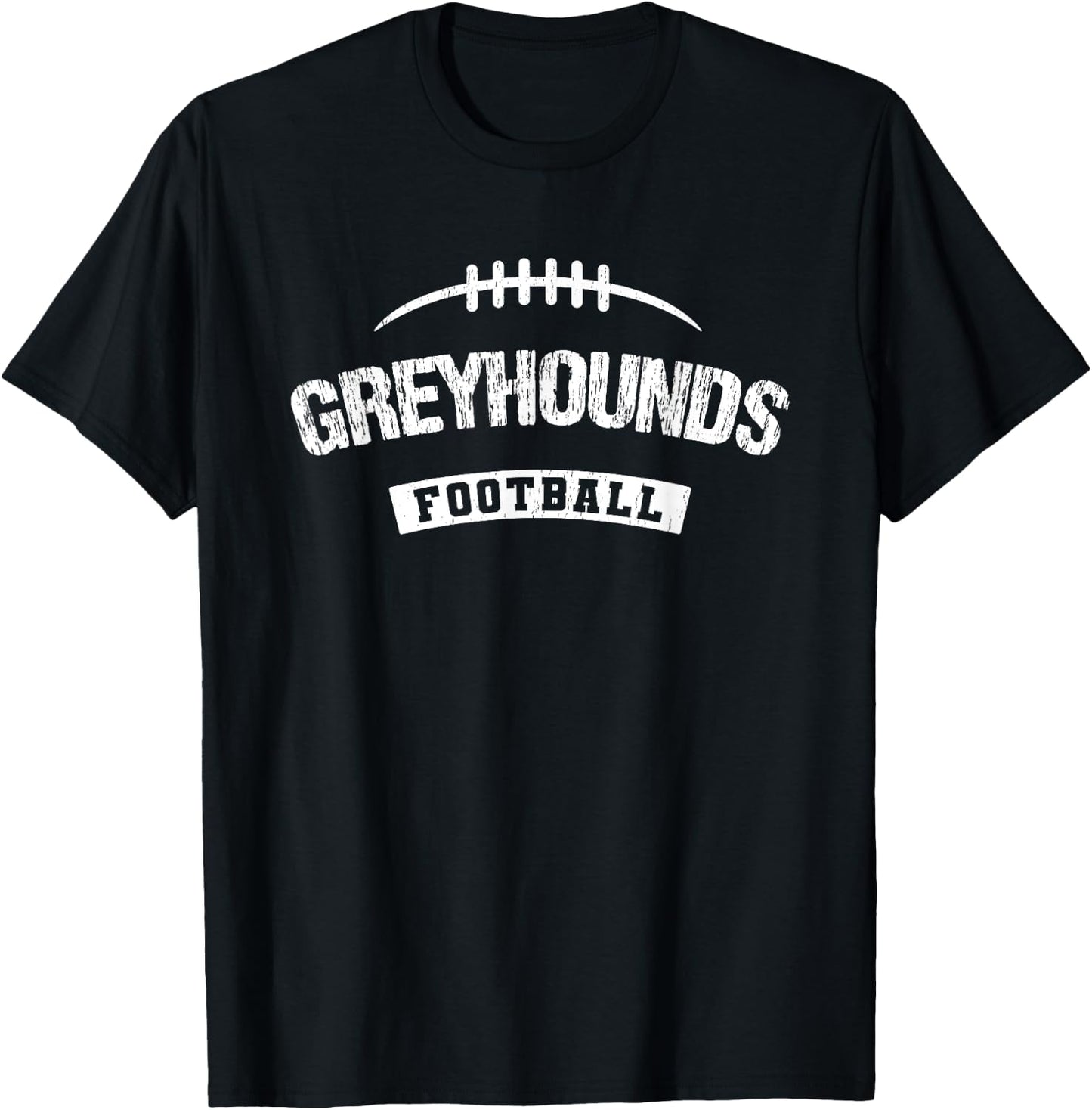 Greyhounds Ocean Springs Football Distressed HS T-Shirt - T-Shirt | Black