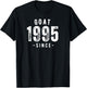 Goat Since 1995, Born In 1995 Vintage Retro Classic Birthday T-Shirt - T-Shirt | Black
