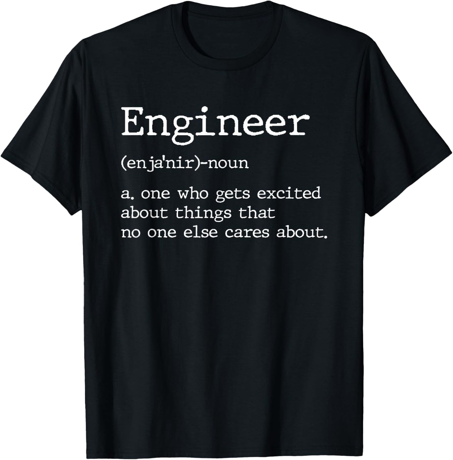 Funny Engineer Definition T-Shirt - T-Shirt | Black