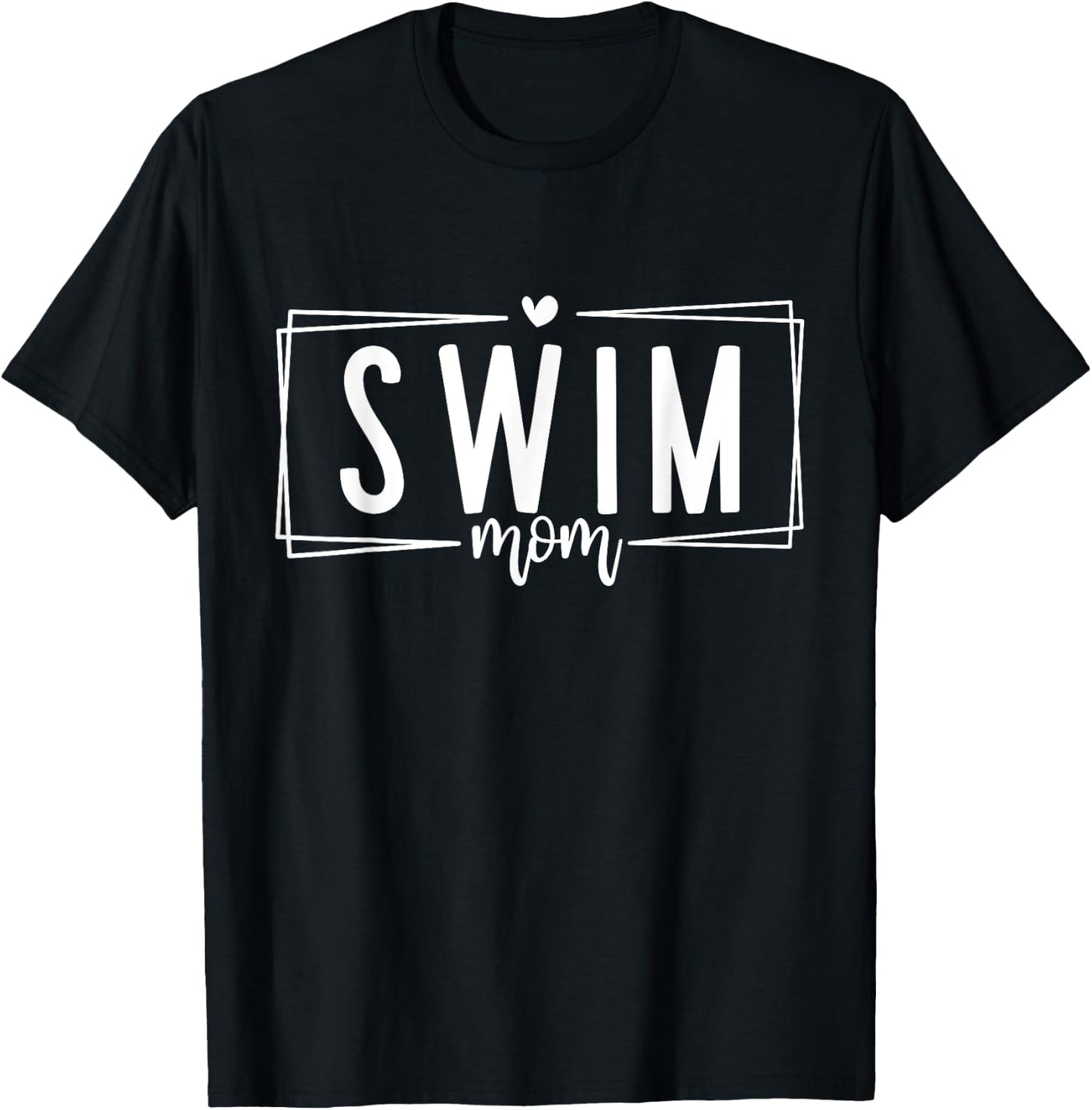 Swimmer Mom Proud Swim Mom T-Shirt - T-Shirt | Black