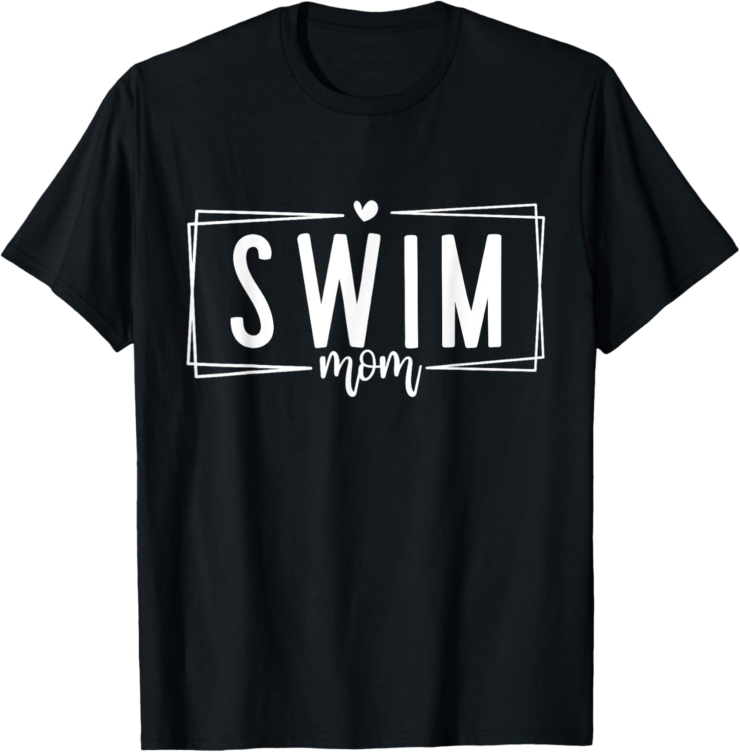 Swimmer Mom Proud Swim Mom T-Shirt - T-Shirt | Black