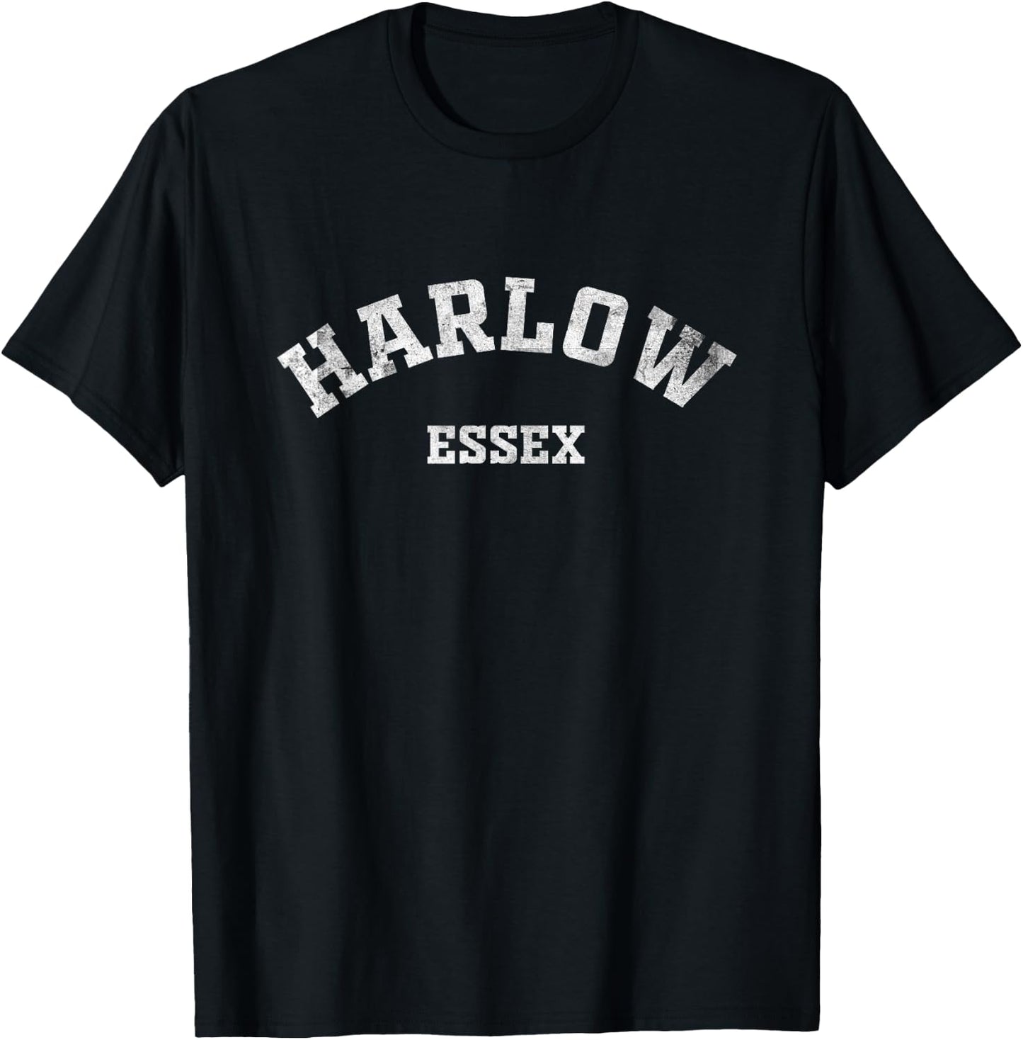 Harlow Essex Gifts England Vintage Souvenirs Apparel Retro T-Shirt - T-Shirt | Black