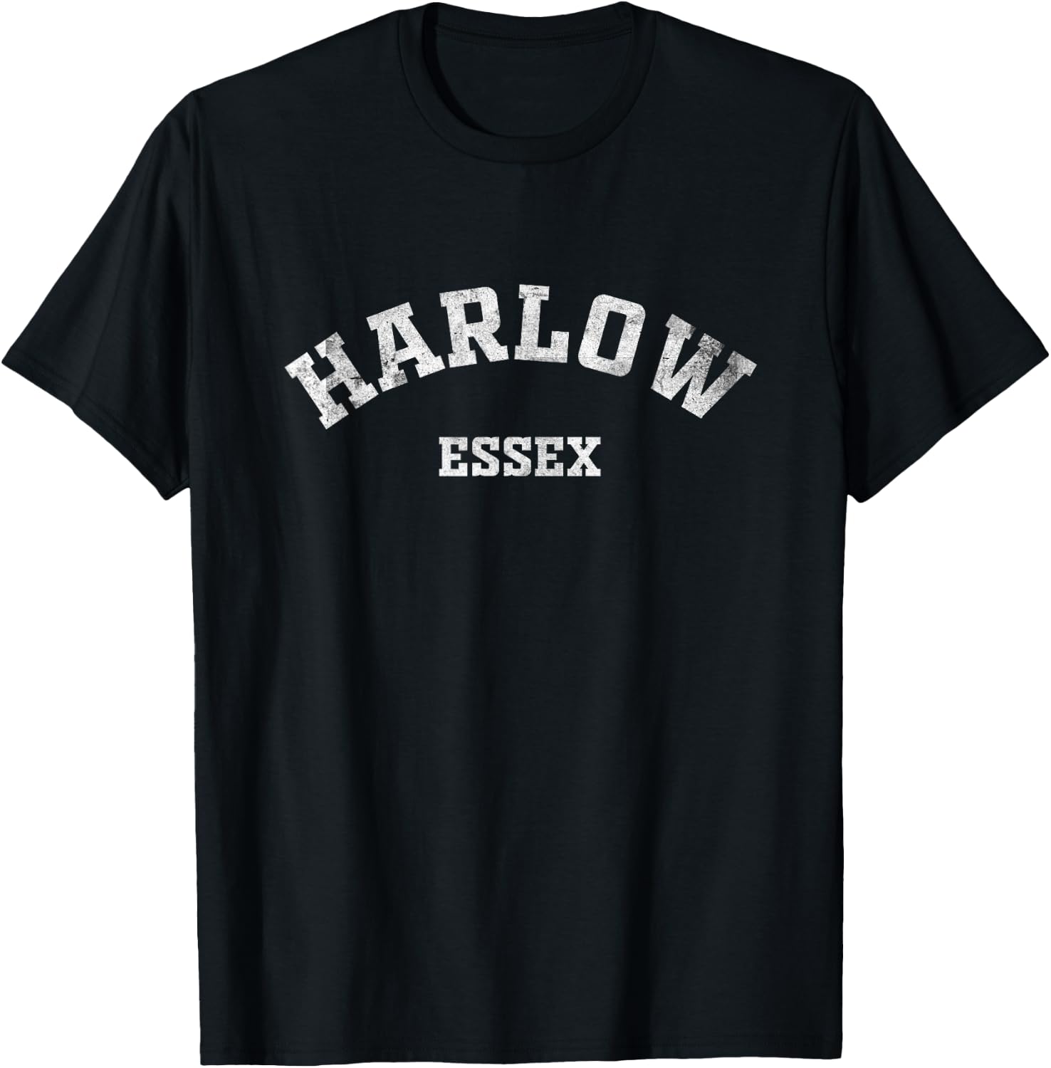 Harlow Essex Gifts England Vintage Souvenirs Apparel Retro T-Shirt - T-Shirt | Black