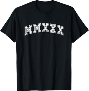 Seniors 2030 Class of 2030 Roman Numeral T-Shirt - T-Shirt | Black