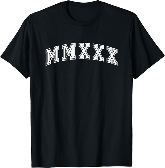 Seniors 2030 Class of 2030 Roman Numeral T-Shirt - T-Shirt | Black