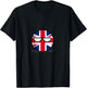 United Kingdom Countryball, British Flag Tired Eyes T-Shirt - T-Shirt | Black