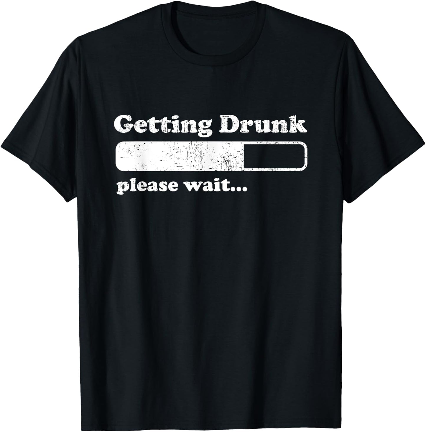 Getting Drunk, Funny Day Drinking Shirts Men Women T-Shirt - T-Shirt | Black
