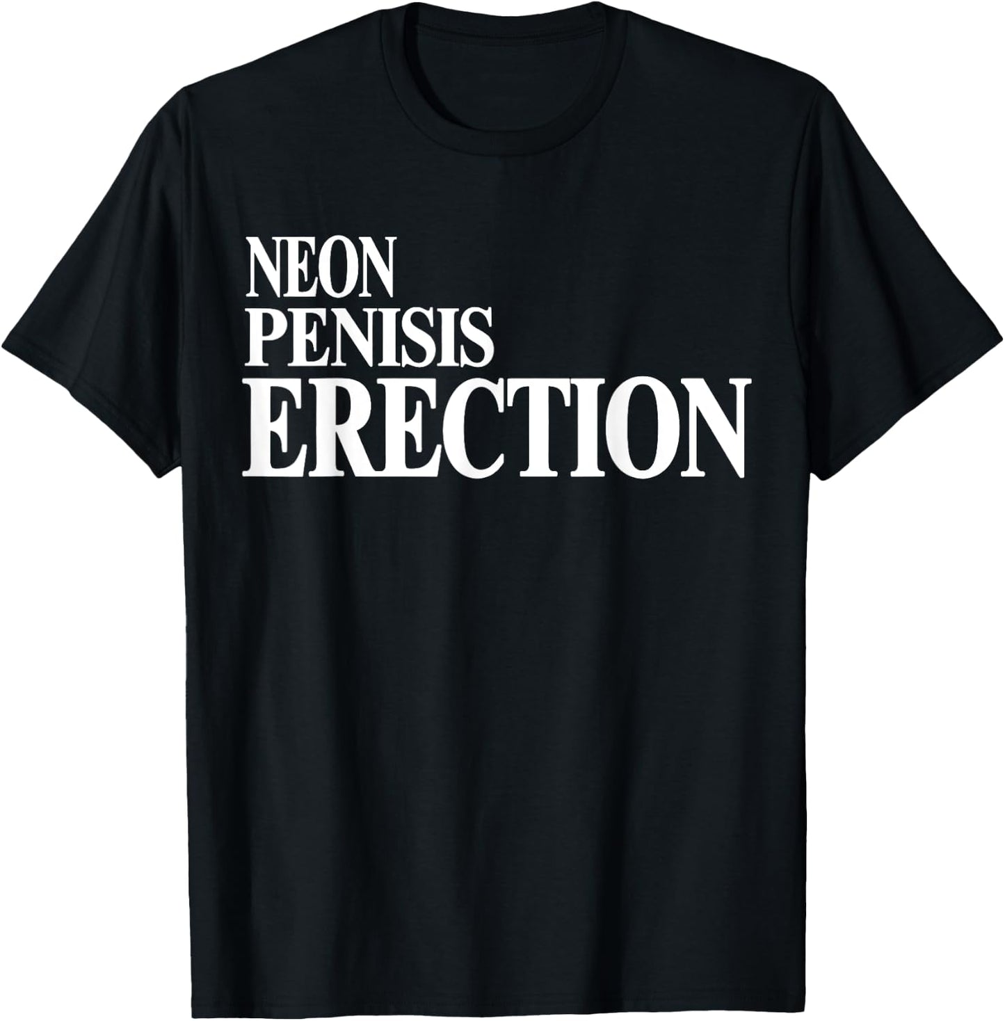 Neon Penisis Erection Shirt Neon Penisis Erection Funny T-Shirt - T-Shirt | Black