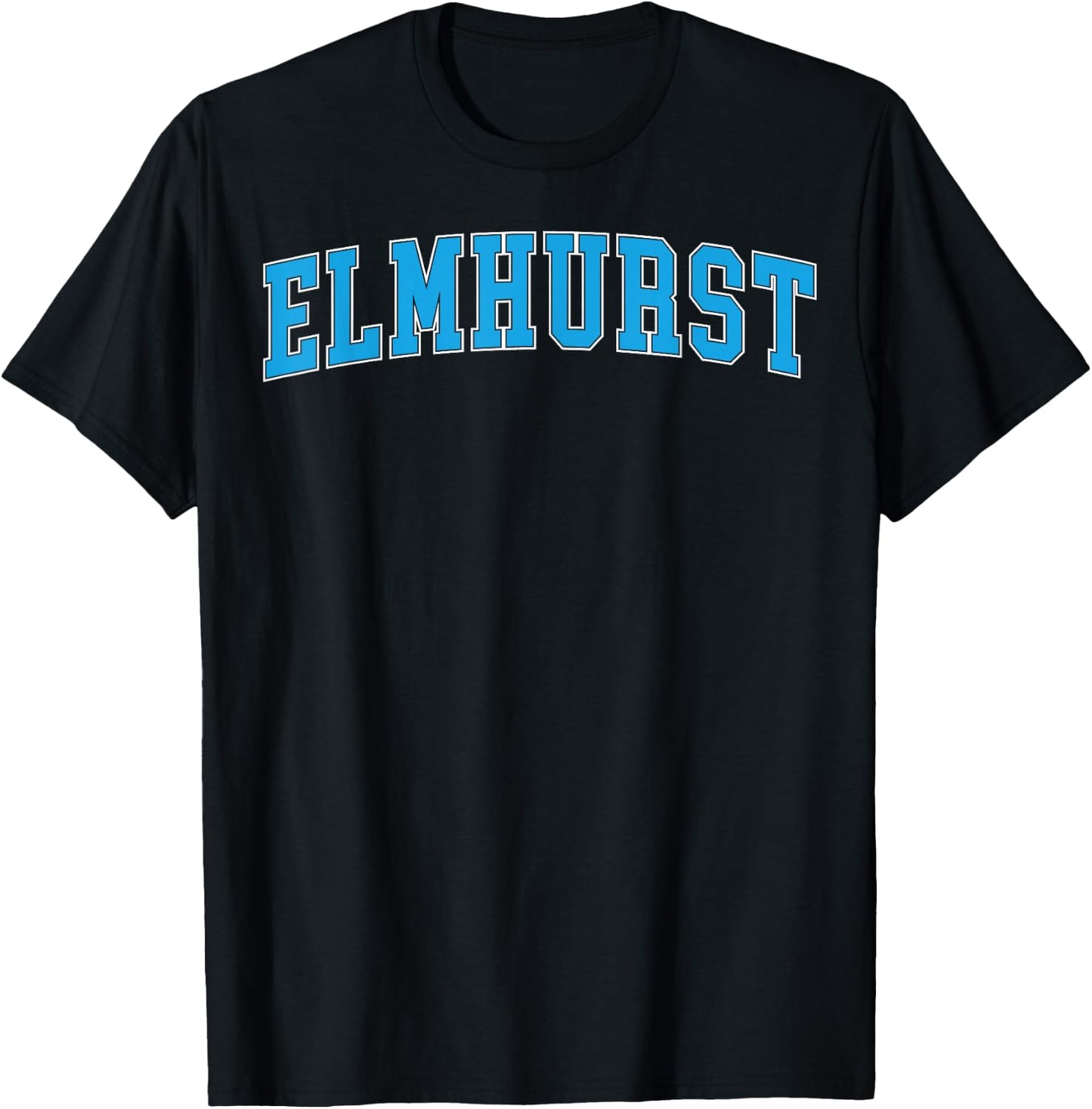 Retro Personalized Elmhurst Name Arch Retro Men Women T-Shirt - T-Shirt | Black